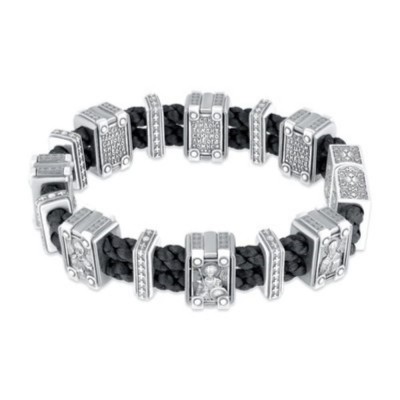 Браслет Небесные покровители из серебра 925 пробы фото