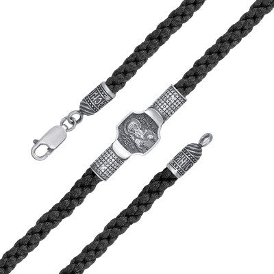 Браслет Святой Спиридон "Спаси и Сохрани" из серебра 925 пробы, Центральная часть 39мм*12мм фото