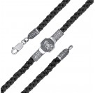 Браслет Святой Спиридон "Спаси и Сохрани" из серебра 925 пробы, Центральная часть 39мм*12мм