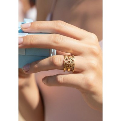 Кольцо с цирконом фото