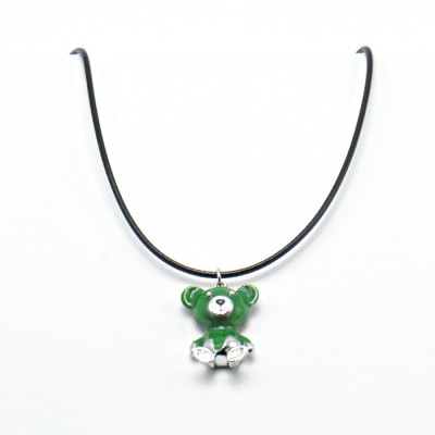 Колье с кристаллом и керамикой фото