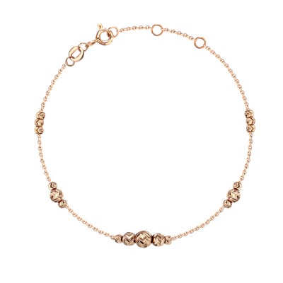 Браслет из красного золота 585 пробы фото