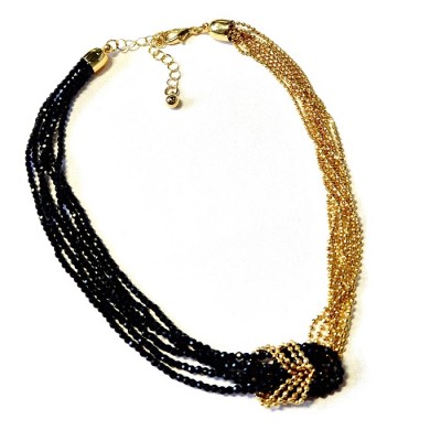 Колье с кристаллом фото