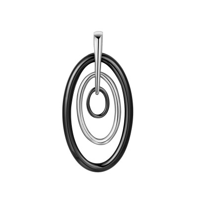 Подвеска с керамикой из серебра 925 пробы фото