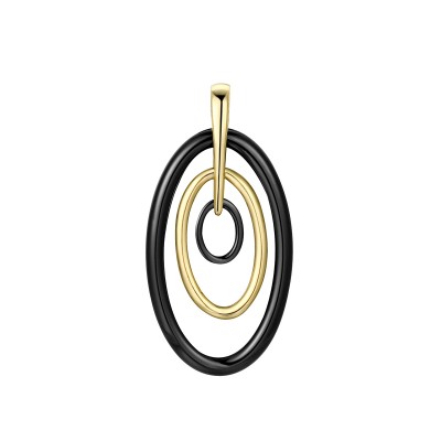 Подвеска с керамикой из серебра 925 пробы фото