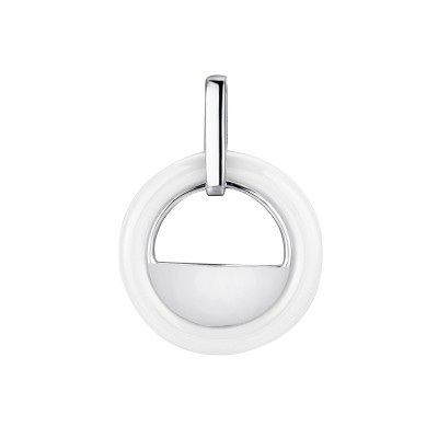 Подвеска с керамикой из серебра 925 пробы фото