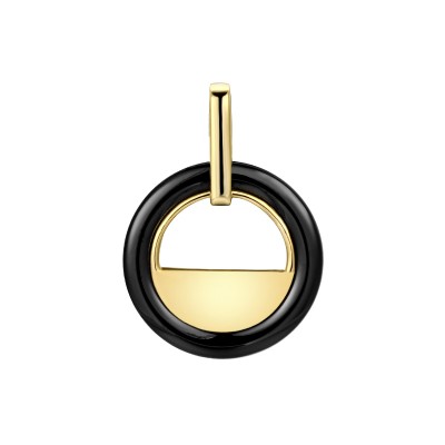 Подвеска с керамикой из серебра 925 пробы фото