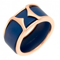 Кольцо с керамикой из серебра 925 пробы фото