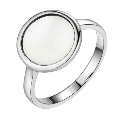 Кольцо с керамикой из серебра 925 пробы фото