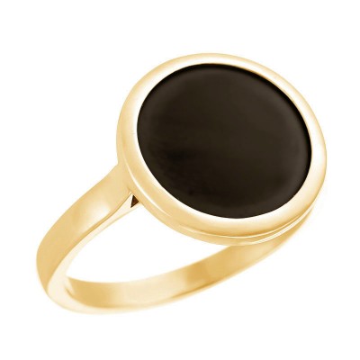 Кольцо с керамикой из серебра 925 пробы фото