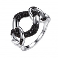 Кольцо с шпинелью из серебра 925 пробы фото