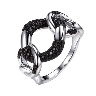 Кольцо с шпинелью из серебра 925 пробы фото