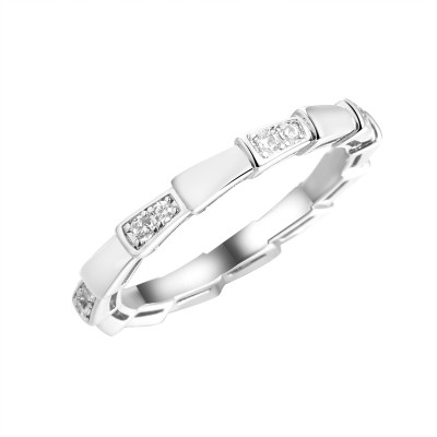 Кольцо с цирконом из серебра 925 пробы фото