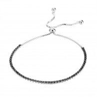 Браслет с цирконом из серебра 925 пробы фото