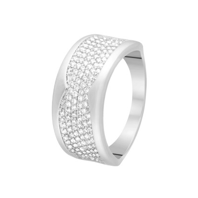 Кольцо с цирконом из серебра 925 пробы фото