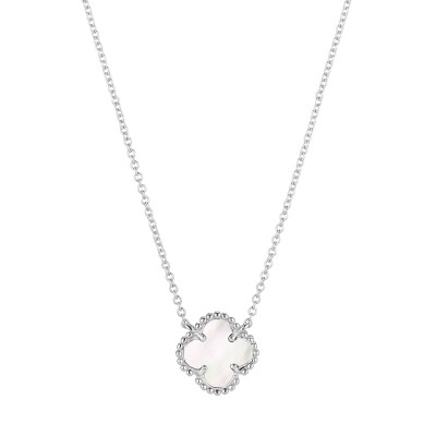 Колье с перламутром из серебра 925 пробы фото