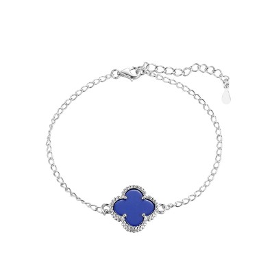 Браслет с керамикой из серебра 925 пробы фото