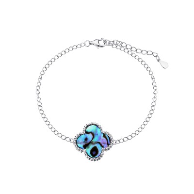 Браслет с перламутром из серебра 925 пробы фото