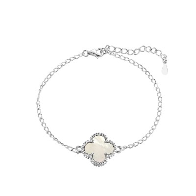 Браслет с перламутром из серебра 925 пробы фото