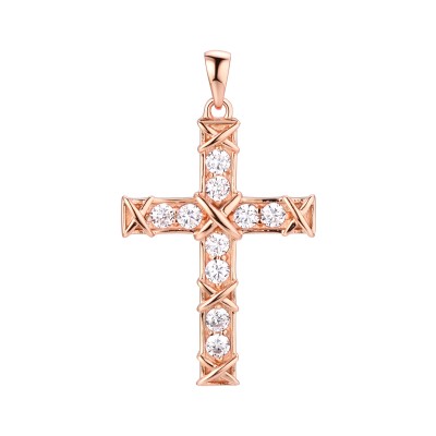 Подвеска с цирконом из серебра 925 пробы фото