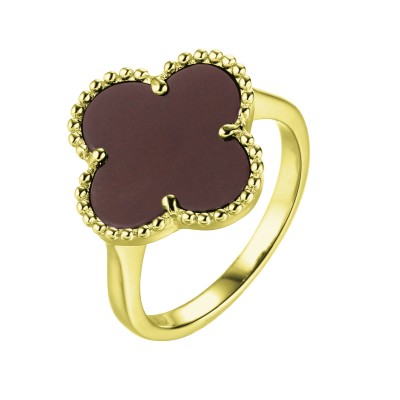 Кольцо с керамикой из серебра 925 пробы фото