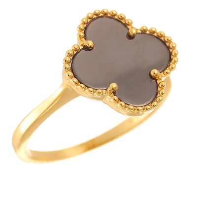 Кольцо с керамикой из серебра 925 пробы фото