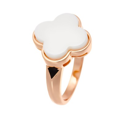 Кольцо с эмалью и керамикой из серебра 925 пробы фото