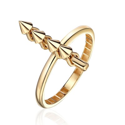 Кольцо из желтого золота 375 пробы фото