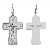 Крест из серебра 925 пробы фото