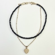 Браслет с шпинелью из красного золота 585 пробы фото