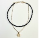 Браслет с шпинелью из красного золота 585 пробы