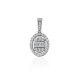 Подвеска с бриллиантом из белого золота 585 пробы