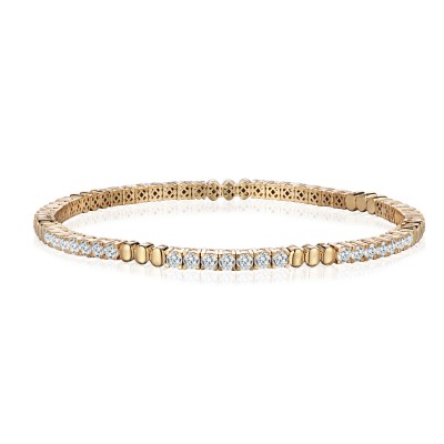 Браслет с топазом из желтого золота 585 пробы фото