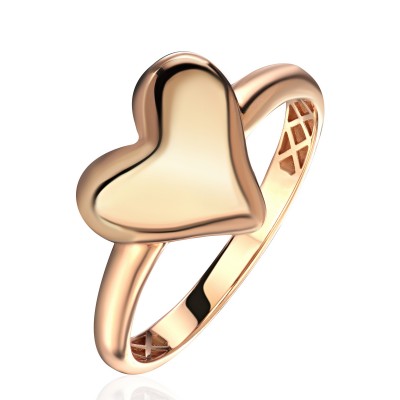 Кольцо из красного золота 585 пробы фото