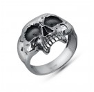 Кольцо Memento mori из серебра 925 пробы