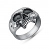 Кольцо Memento mori из серебра 925 пробы