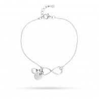 Браслет с жемчугом из серебра 925 пробы фото