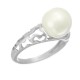 Кольцо с жемчугом из серебра 925 пробы