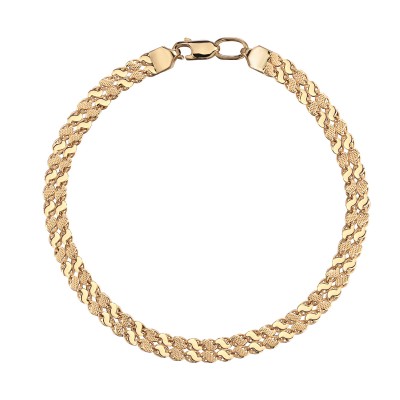 Браслет из желтого золота 585 пробы фото