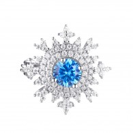 Броши и булавки с цирконом из серебра 925 пробы фото