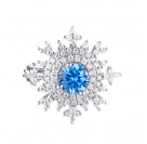 Броши и булавки с цирконом из серебра 925 пробы