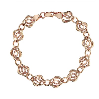 Браслет из красного золота 585 пробы фото