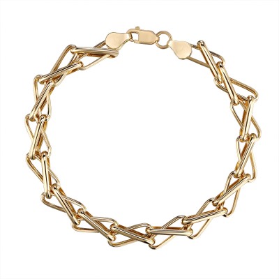 Браслет из желтого золота 585 пробы фото