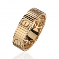 Кольцо из желтого золота 585 пробы фото