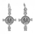 Крест Спаситель из серебра 925 пробы с