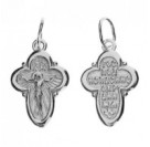 Крест из серебра 925 пробы с