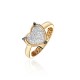 Кольцо с бриллиантом из желтого золота 585 пробы