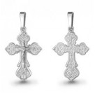 Крест из серебра 925 пробы с