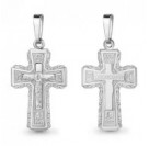 Крест из серебра 925 пробы с