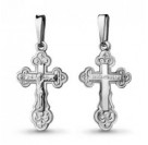Крест из серебра 925 пробы с